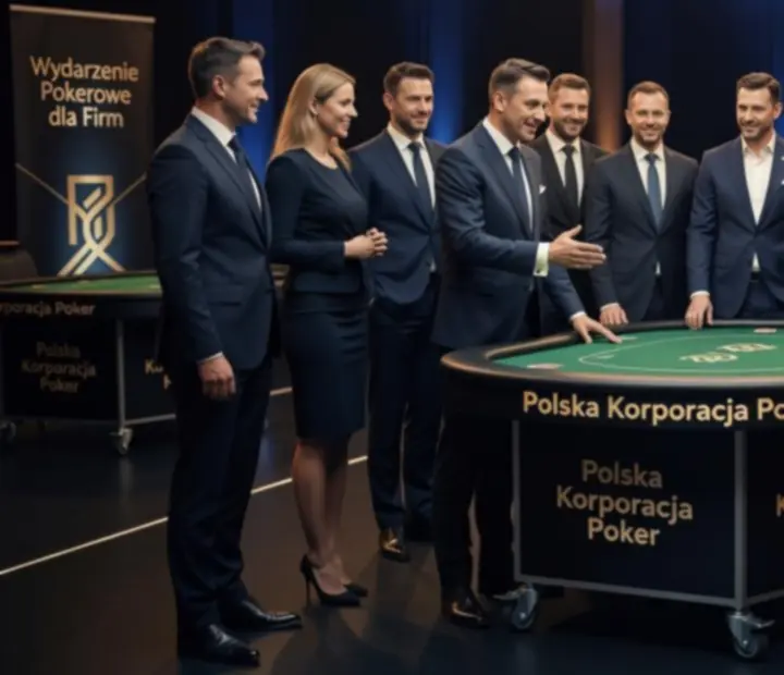 Mobilny event pokerowy podczas eleganckiego wydarzenia firmowego